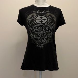 Vintage Steelers T-Shirt with Angel Wings.